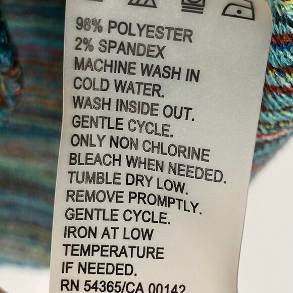 ALLISON DALEY Colorful Knit Sweater Top Multicolor Size Medium Lightweight - Picture 5 of 5